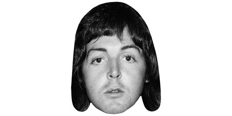 Paul McCartney BW Big Head Celebrity Cutouts
