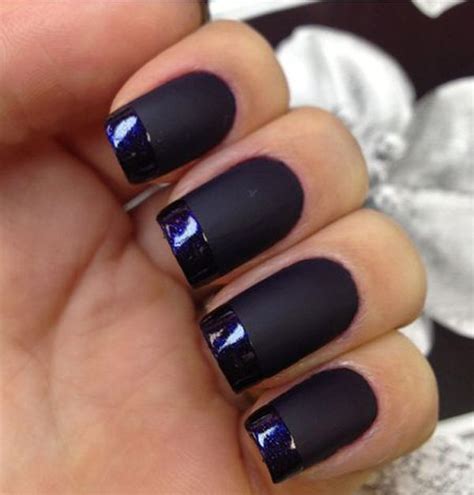 Matte french design for short and long nails. 74 Cute Looks For Matte Nails You Need to Try Right Now ...