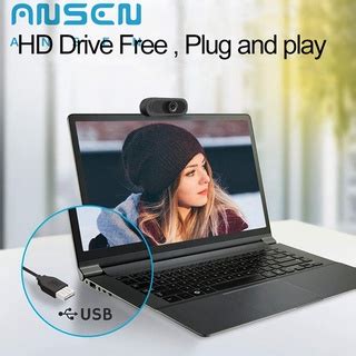 Ansen Webcam For Pc Laptop Online Class K P Hd Usb Web Camera With Mic Shopee Philippines