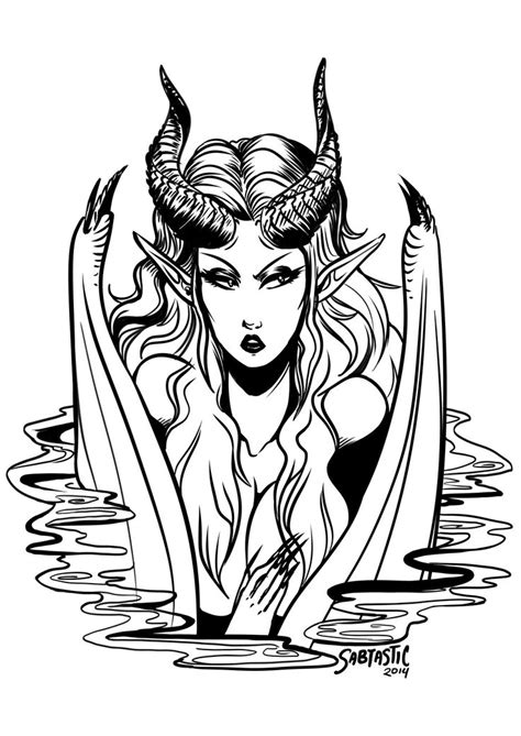 Sabtastics Artsy Farts Tried Out Mangastudio For The First Time And Drew Demon Girl