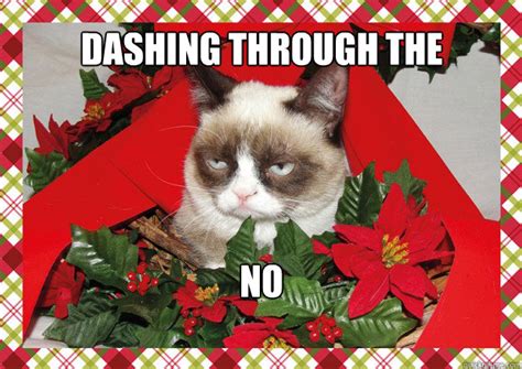 Dashing Through The No Christmas Grumpy Cat 2 Quickmeme