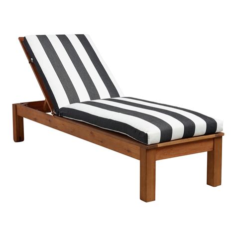 Sunbrella Cabana Stripe Outdoor Chaise Lounge Cushion World Market