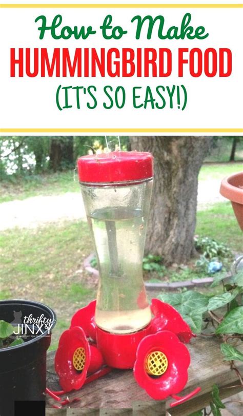 We did not find results for: It's super easy to make your own homemade hummingbird food ...