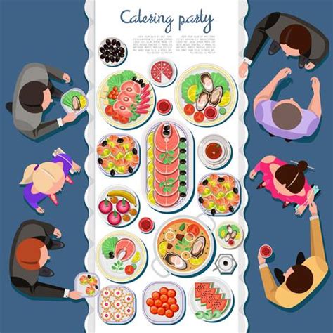 Affordable and search from millions of royalty free images, photos and vectors. Catering party with people and a table of dishes from the ...