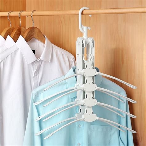 Multi Layers Folding Magic Clothes Hanger Non Slip Laundry Rack