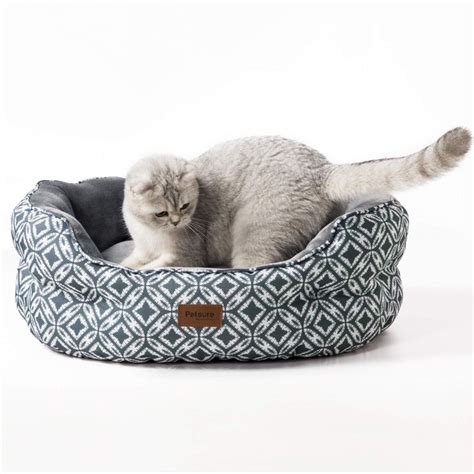 Petsure Self Warming Cat Beds For Indoor Cats Reversible Heated Cat