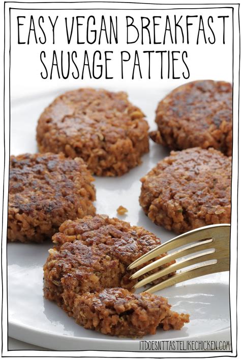 Easy Vegan Breakfast Sausage Patties