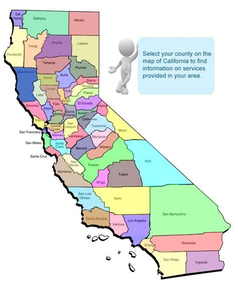 Find Services In Your Area Interactive Map Of California Counties