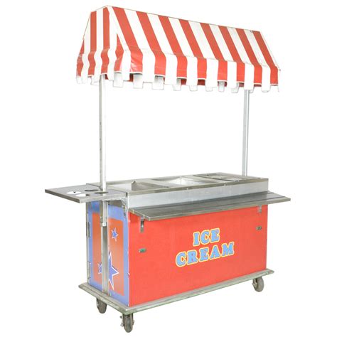 Hot Dog Vendor Cart W Awning Air Designs