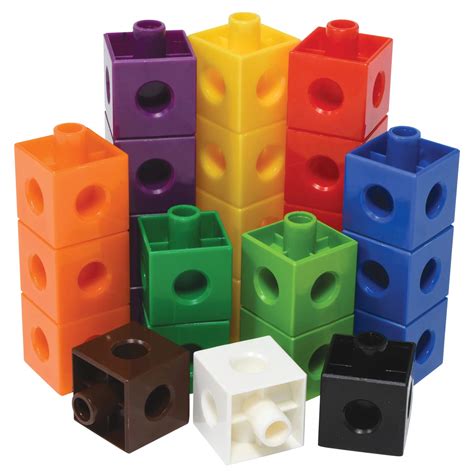 Buy Edx Education 53835 2cm Linking Cubes 10 Bright Colours Pack Of