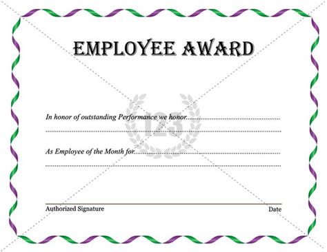 Best Employee Award Template Download Now 123certificatetemplates