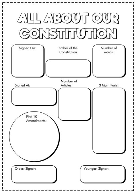 11 Constitution Activity Worksheets Free Pdf At