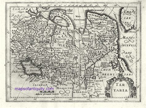 1632 Tartaria Antique Map Map Antique Maps Ancient Maps