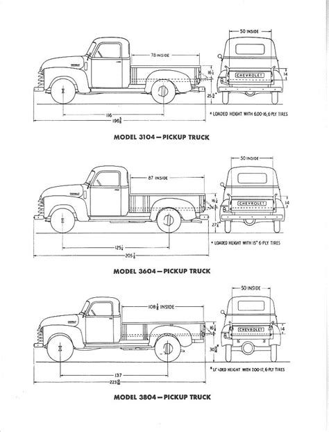 Silverado Chevy Truck Bed Dimensions Chart