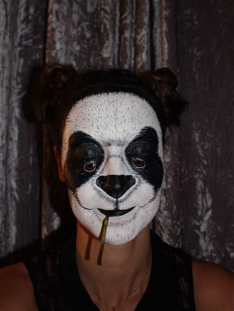 Panda Makeup Caileybrammer Amazing Halloween Makeup Face Painting