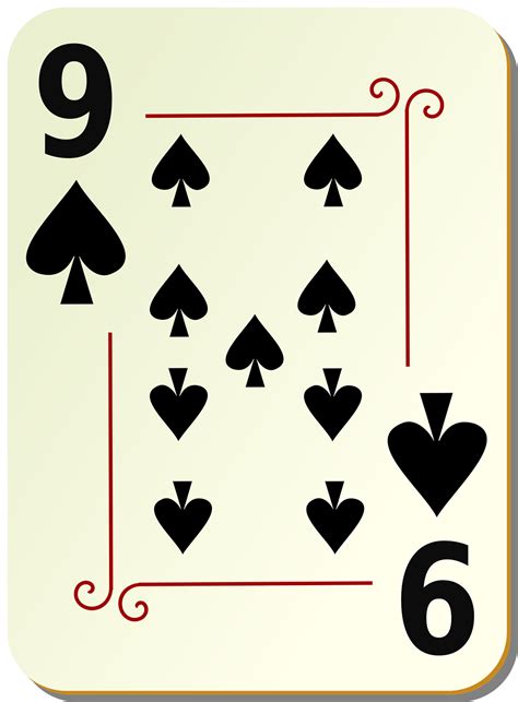 Playing Cards Free Stock Photo Illustration Of A Nine Of Spades