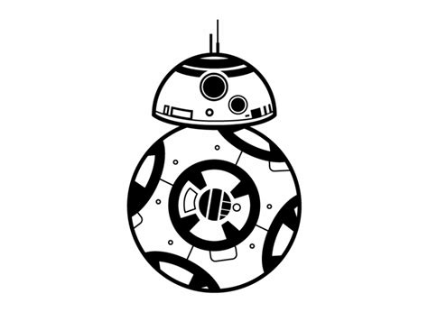 Craft Supplies And Tools Star Wars Decal Cut File Bb 8 Vector Clipart