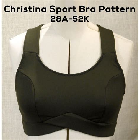 Christina Sports Bra Pattern Porcelynne Quality Bra Making Supplies