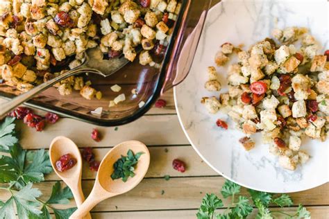 Traditional Stuffing Recipe With Cranberries From Michigan To The Table