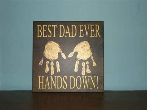 Best Dad Ever Hands Down Decorative Tile With By Cutesyandcreative 20