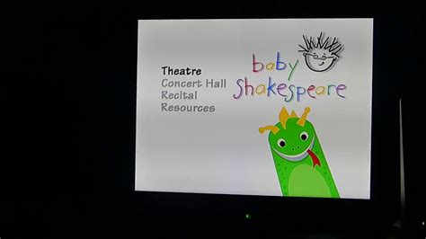 Baby Shakespeare 2002 Dvd Menu Youtube