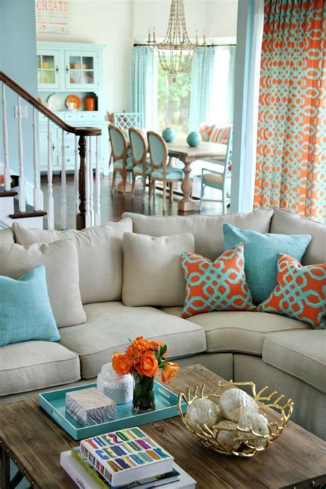 5 On Friday Coral And Turquoise Decor Beach House Interior Design Summer Interior Design