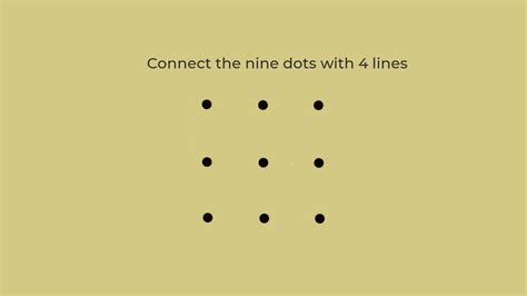 Connect The Nine Dots Riddle Step By Step Solution