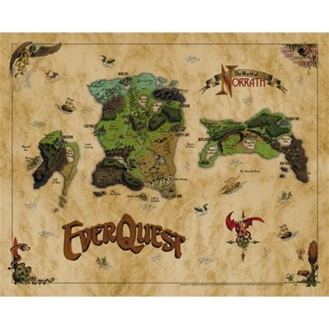 How To Play Everquest Classic For Free Map Vintage World Maps Sword