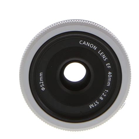 Canon 40mm F28 Stm Pancake Ef Mount Lens White 52 At Keh Camera