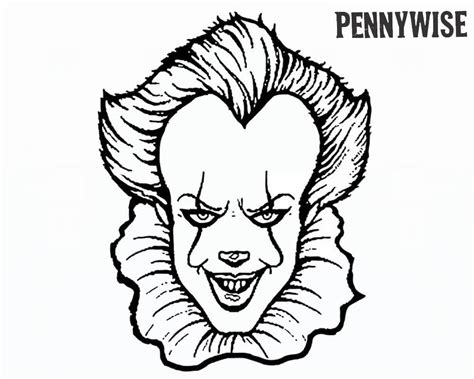 Dibujos De Pennywise 3 Para Colorear Para Colorear Pintar E Imprimir