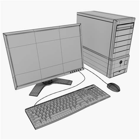 Desktop Computer 3d Model 14 Max Unknown Free3d