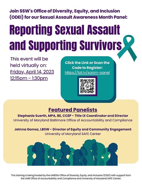 April 14 Panel On Reporting Sexual Assault And Supporting Survivors