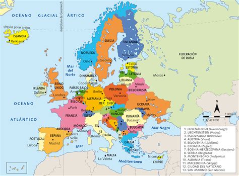 Mapa De Europa Paises Y Capitales Imagui