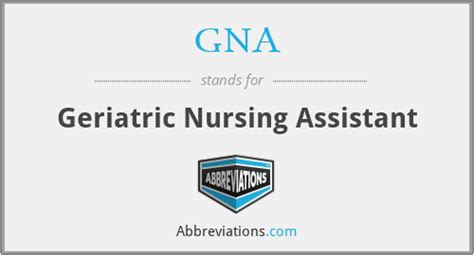 Gna Geriatric Nursing Assistant