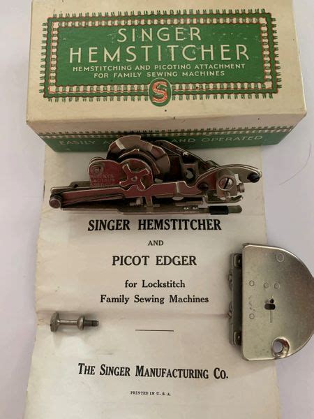 Foot Hemstitcher And Picot Edger 121387 Singer Featherweight