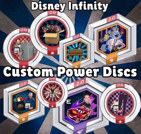Custom Disney Infinity Power Disc Digital Print Or Physical Etsy