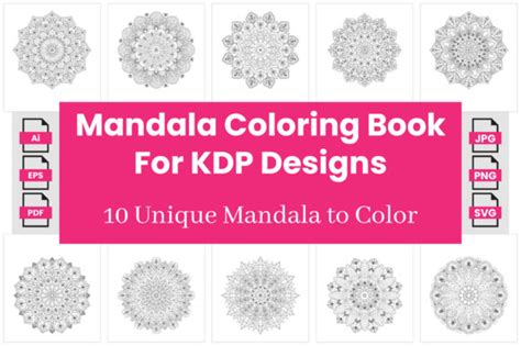 Mandala Coloring Pages And Book For Kdp V6 Graphic By Graphsstore