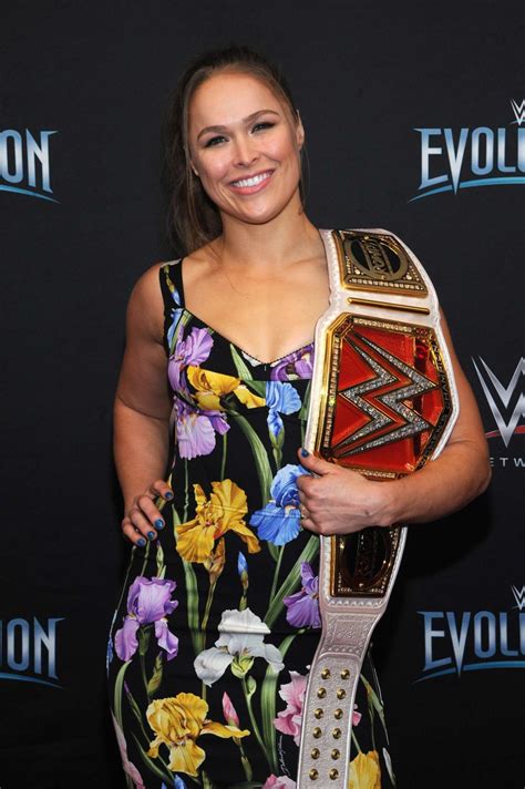 Ronda Rousey Wwe Evolution In New York Gotceleb