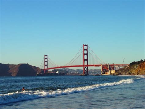golden gate bridge from baker beach on a beautiful day in … flickr
