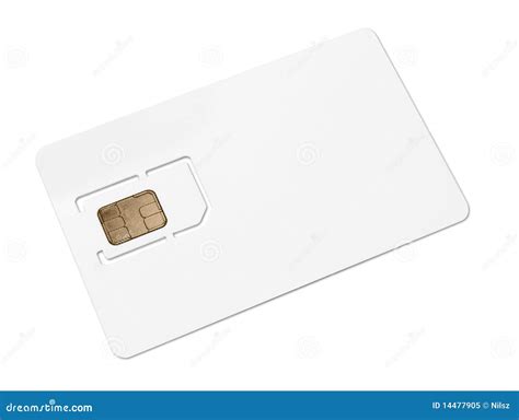 Blank Mobile Sim Card Stock Image Image Of Mobile White 14477905