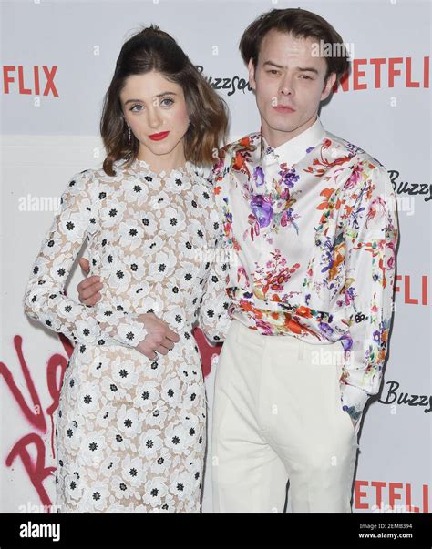 L R Natalia Dyer And Charlie Heaton Arrives At The Velvet Buzzsaw Los Angeles Premiere Held