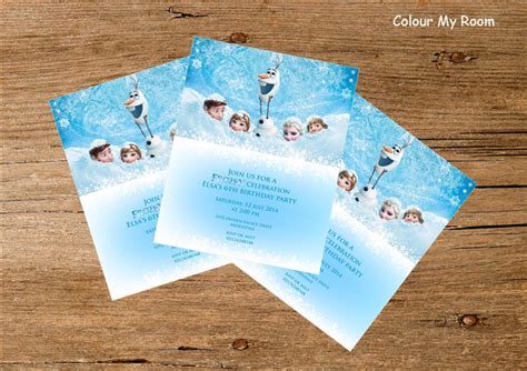 Fold back each side, one at a time overlapping in order each one. PRINTABLE FROZEN Birthday Party Personalised Invitation ...