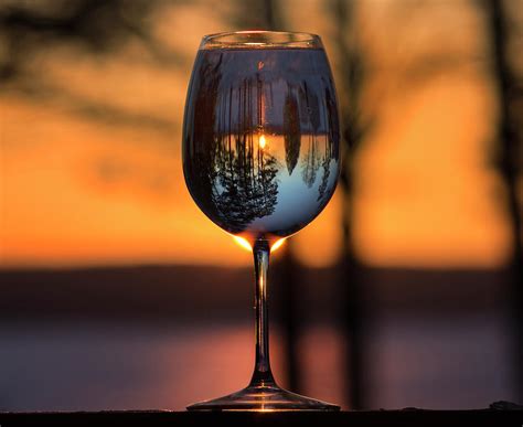 Winter Wine Glass Sunset 2 Photograph By Ron Wiltse Fine Art America