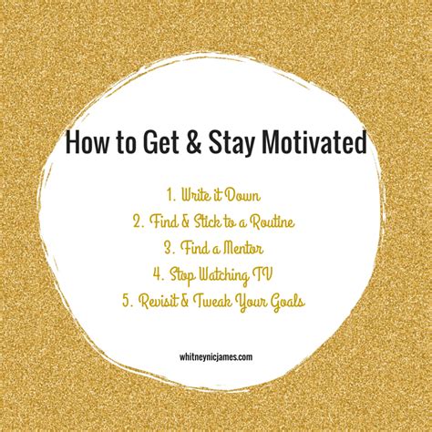 Inspiration How To Stay Motivated