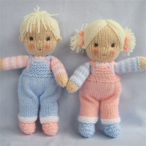 Jack And Jill Dolls Knitting Pattern Instant By Dollytime On Etsy