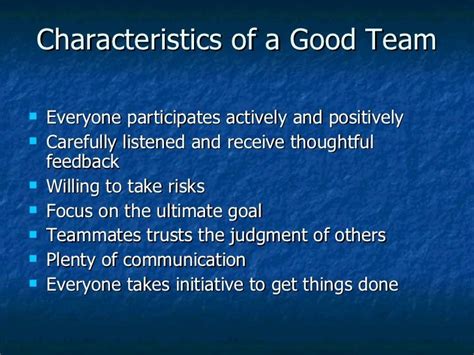 Characteristics Of An Effective Team Mitchellancele
