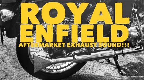 It's pleasure to ride and great head turner. Royal Enfield Bullet 500 EFI new aftermarket exhaust SOUND ...