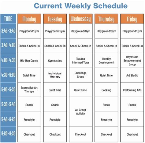 50 High School Class Schedule Sample Ufreeonline Template