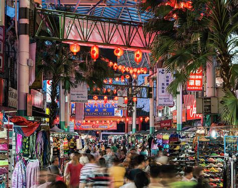 The world famous destination has the nightclub is a hub that welcomes international djs like paul van dyk, laidback luke, and others. Kuala Lumpur, Chinatown Night Market Photograph by Martin ...