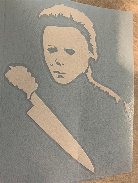 Halloween Michael Myers Decal Oracal Vinyl Sticker For Car Etsy